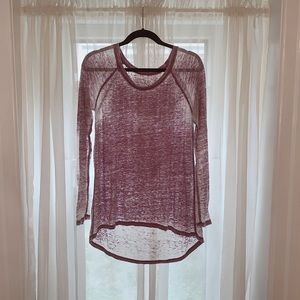 Distressed Long Sleeve Tee